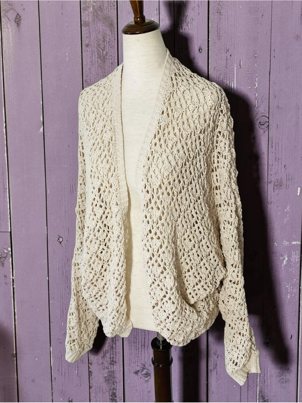 NICOLE MILLER ARTELIER Crochet Oversized Cardigan - Picture 2 of 5